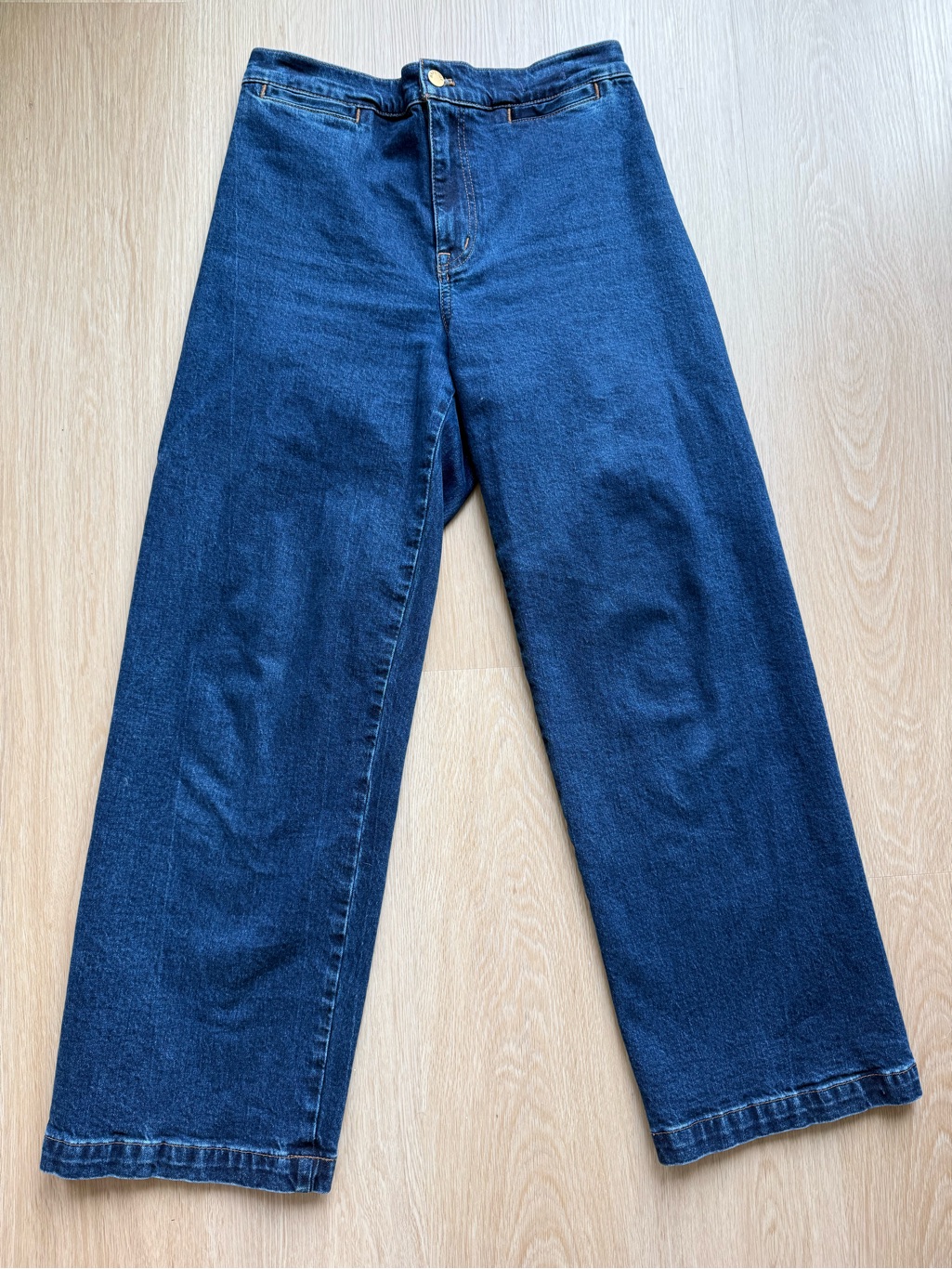 Madewell Emmet Wide Leg Dark Jean